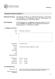 Bewerbungsbogen
