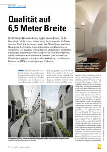 Qualität auf 6,5 Meter Breite