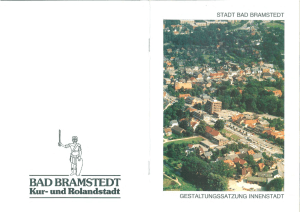 Gestaltungssatzung - Stadt Bad Bramstedt