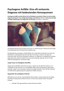Nichtepileptische psychogene Anfälle - Schweizerische Epilepsie-Liga