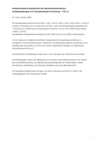 EnEV 2009: Auslegungsfragen zur Energieeinsparverordnung