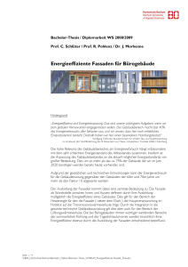 Energieeffiziente Fassaden f&uuml;r B&uuml;rogeb&auml;ude