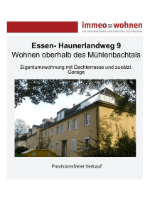 Essen- Haunerlandweg 9 Wohnen oberhalb des