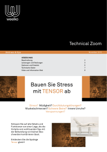 Bauen Sie Stress mit TENSOR ab - SEVEN-COS