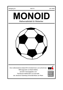Mathematikblatt f¨ur Mitdenker - Monoid