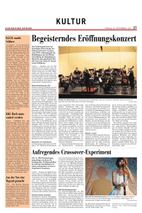 Begeisterndes Eröffnungskonzert - Sinfonieorchester Liechtenstein