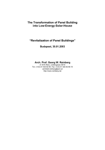 The Transformation of Panel Building into Low-Energy-Solar