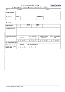 Checkliste 13485 MDD - DQS Medizinprodukte GmbH