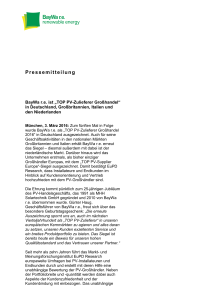 Pressemitteilung_BayWa r.e. renewable energy GmbH