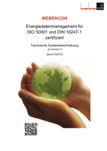 WEBENCON Energiedatenmanagement für ISO 50001