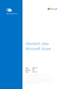 Überblick über Microsoft Azure