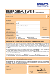 Energieausweis für das Hausburg Quartier in Berlin