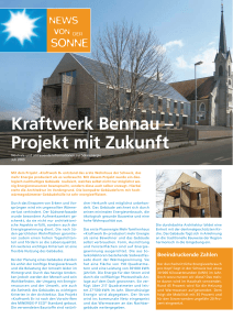 Kraftwerk Bennau – Projekt mit Zukunft