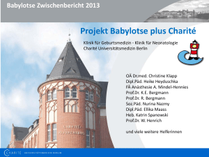 Projekt Babylotse plus Charité - Kliniken für Kinder