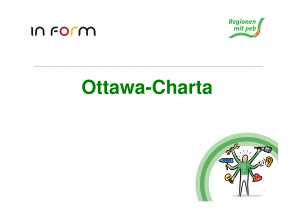 Ottawa-Charta - Plattform Ernährung und Bewegung eV