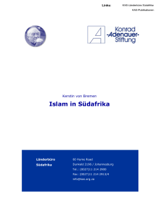 Islam in Südafrika - Konrad-Adenauer