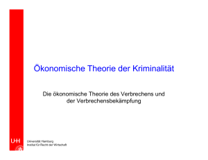 Ökonomische Theorie der Kriminalität