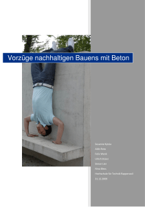 Vorzüge nachhaltigen Bauens mit Beton