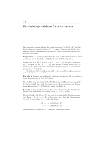 11 Entscheidungsverfahren für ω-Automaten