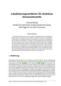 Lokalisierungsverfahren für drahtlose