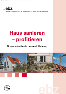 Haus sanieren &ndash; profitieren - total