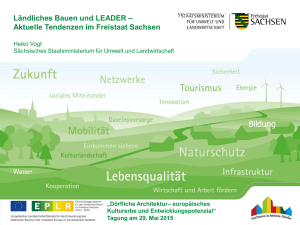 Ländliches Bauen und LEADER