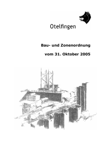 Bau- und Zonenordnung vom 31. Oktober 2005