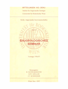 baugeologisches seminar