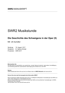 SWR2 Musikstunde