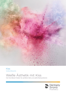 Broschüre Weiße Ästhetik mit Kiss, DE