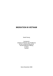 Migration in Vietnam - Sarah Duong - Konrad-Adenauer