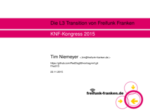 Die L3 Transition von Freifunk Franken - KNF
