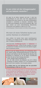 Informationen f&uuml;r werdende Hebammen und Studentinnen