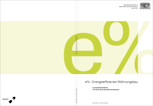 Energieeffizienter Wohnungsbau