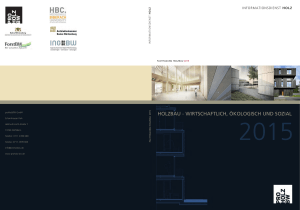 holzbau - wirtschaftlich, &ouml;kologisch und sozial