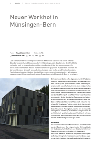 Neubau Werkhof Münsingen nach Minergie-P-Eco