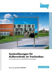 Systemlösungen für Außenwände im Trockenbau