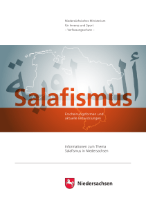 Salafismus - Erscheinungsformen und aktuelle Entwicklungen