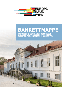 bankettmappe - Europahaus Wien