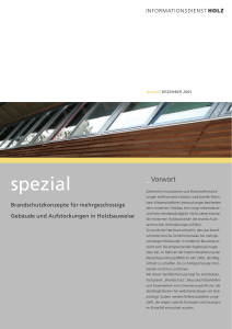 Informationsdienst Holz spezial: Brandschutzkonzepte für