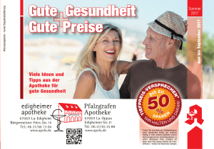 Gute Gesundheit Gute Preise - Pfalzgrafen