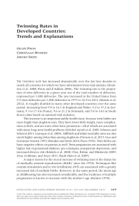 Twinning Rates in Developed Countries
