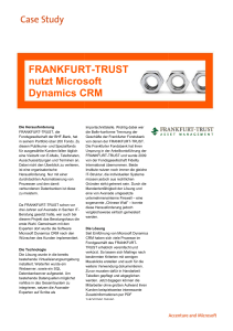 Frankfurt-Trust Case Study_Projekt CRM_Dezember