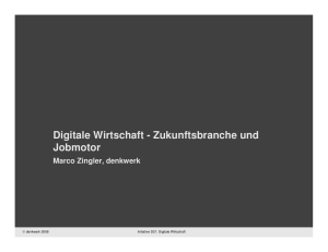 Zukunftsbranche und Jobmotor - Bundesverband Digitale Wirtschaft