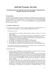 Gestaltungssatzung f&uuml;r den Stadtteil Ahrweiler