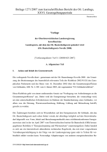 Oö. Bautechnikgesetz-Novelle 2008 - Regierungsvorlage