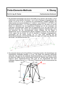 Finite-Elemente-Methode 4. &Uuml;bung