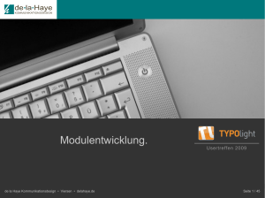 Konferenzen/Usertreffen - Contao