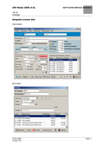 AfA-Modul 2009 (4.0) Beispiele Lineare AfA - Software