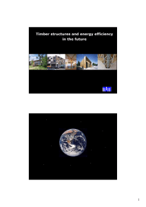 Timber structures and energy efficiency in the future